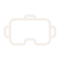 VR mask pictogram